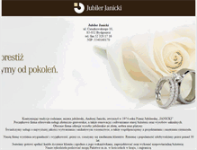 Tablet Screenshot of jubilerjanicki.com